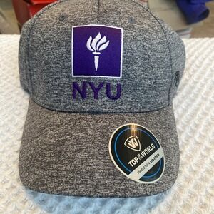 NYU New York University Violets Top Of The World Adjustable ‎ Hat